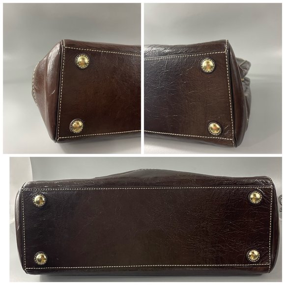 Coach Vintage # 11789 Large Leather Shoulder Bag In Chocolate Brown - Picture 15 of 15